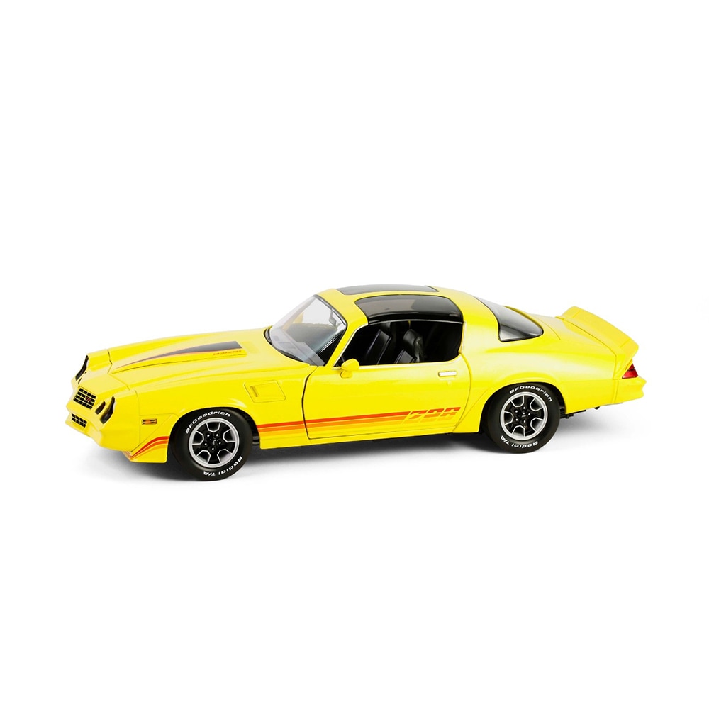 グリーンライト 1/18 シボレー カマロ Z28 T‐トップ 1980年式 イエロー レッドストライプ
