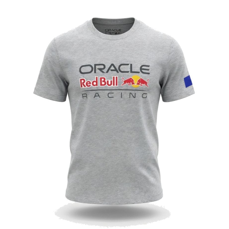 2026 オラクル レッドブル レーシング カラーロゴ レギュラーフィット Tシャツ グレー