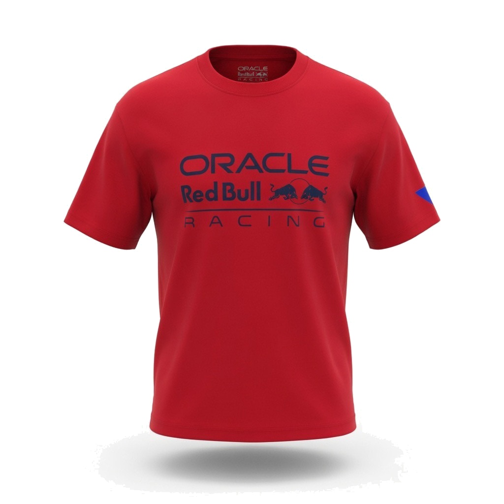 2026 オラクル レッドブル レーシング ビッグロゴ リラックスフィット Tシャツ レッド