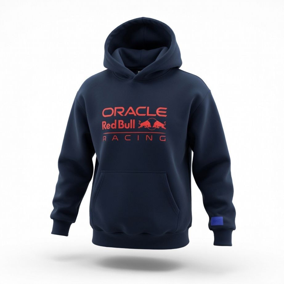 2026 オラクル レッドブル レーシング ビッグロゴ リラックスフィット プルオーバー フーディー ネイビー