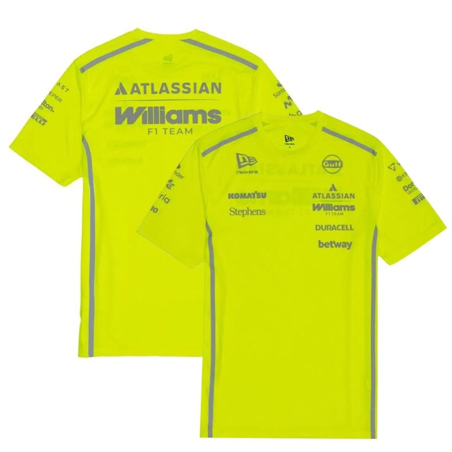 2026 アトラシアン ウィリアムズ レーシング チーム セットアップ Tシャツ イエロー