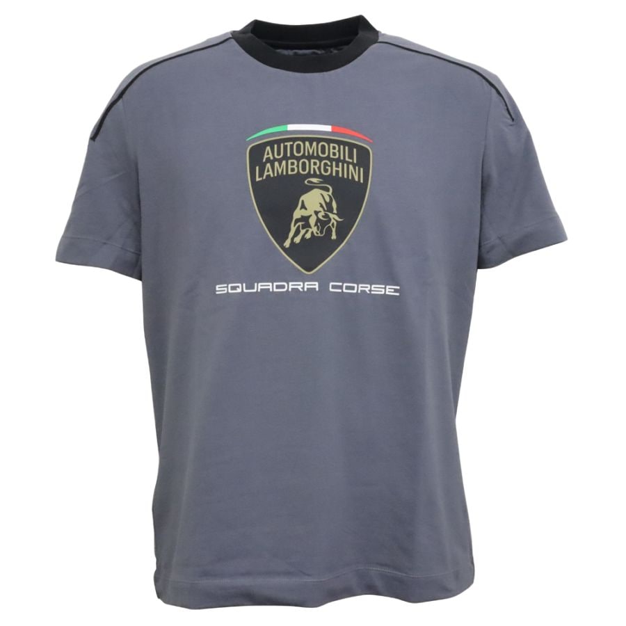 ランボルギーニ スクアドラ コルセ スポーツウェア Tシャツ グレー