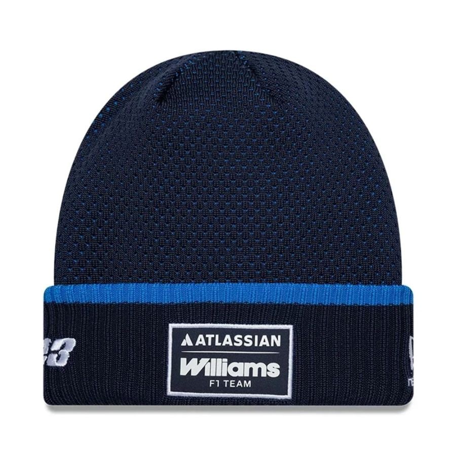 2026 アトラシアン ウィリアムズ レーシング アレックス アルボン カフ ニット ビーニー ネイビー