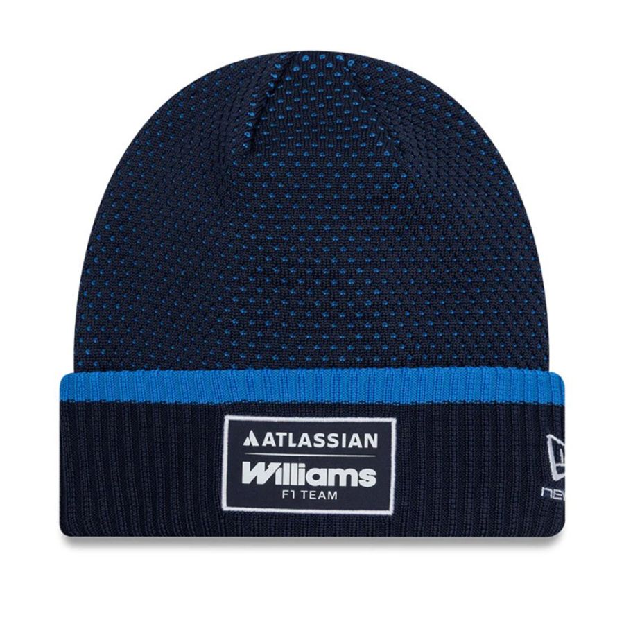 2026 アトラシアン ウィリアムズ レーシング チーム カフ ニット ビーニー ネイビー