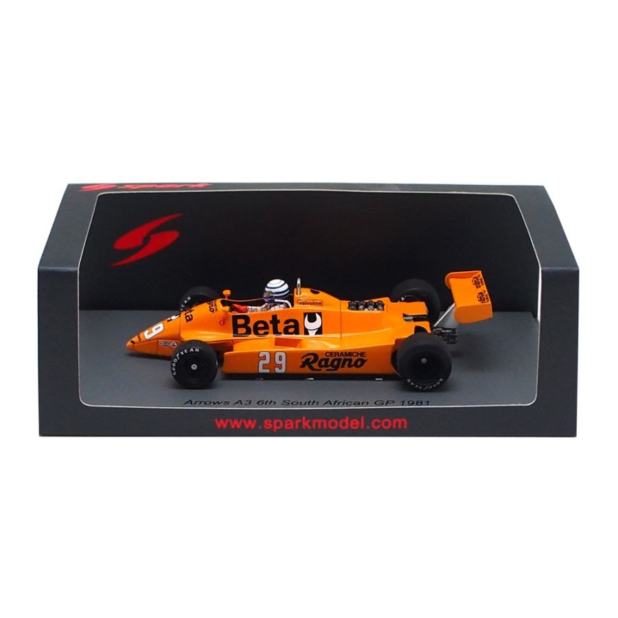 スパーク 1/43 アロウズ A3 No.29 1981年 南アフリカGP 6位 リカルド パトレーゼ