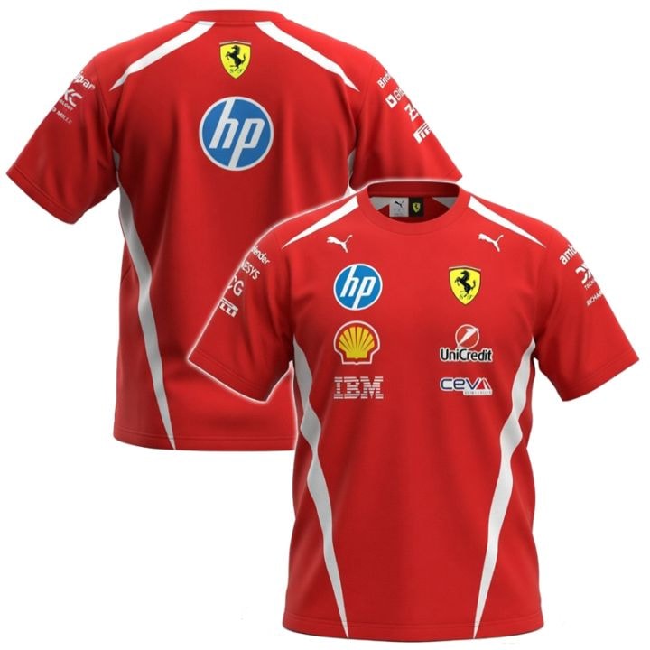 2026 スクーデリア フェラーリ HP チーム ドライバー Tシャツ レッド