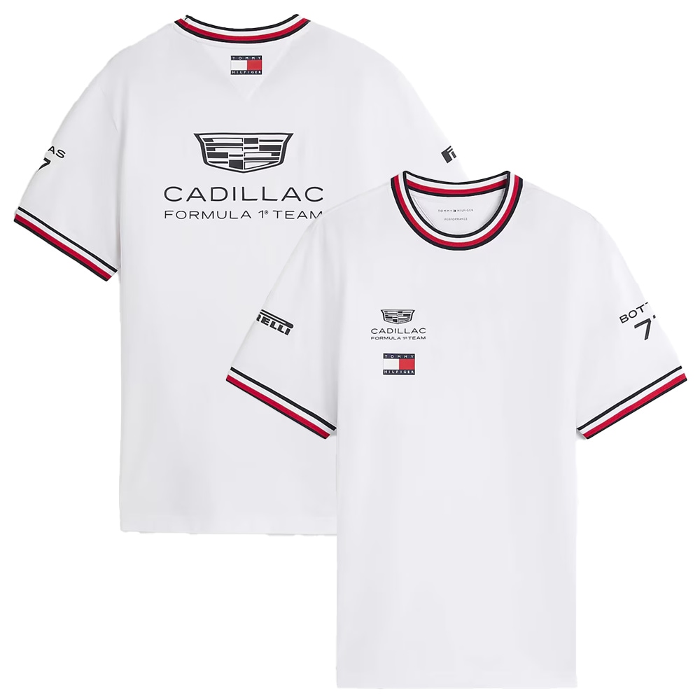 2026 キャデラック F1 チーム バルテリ ボッタス Tシャツ ホワイト