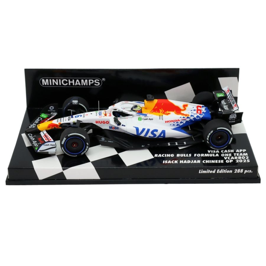 ミニチャンプス 1/43 ビザ キャッシュ RB F1 チーム VCARB02 アイザック ハジャー 2025年 中国GP