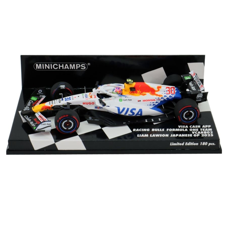 ミニチャンプス 1/43 ビザ キャッシュ RB F1 チーム VCARB02 リアム ローソン 2025年 日本GP
