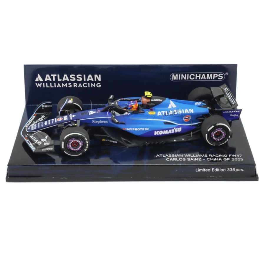 ミニチャンプス 1/43 ウィリアムズ レーシング FW47 カルロス サインツ 2025年 中国GP