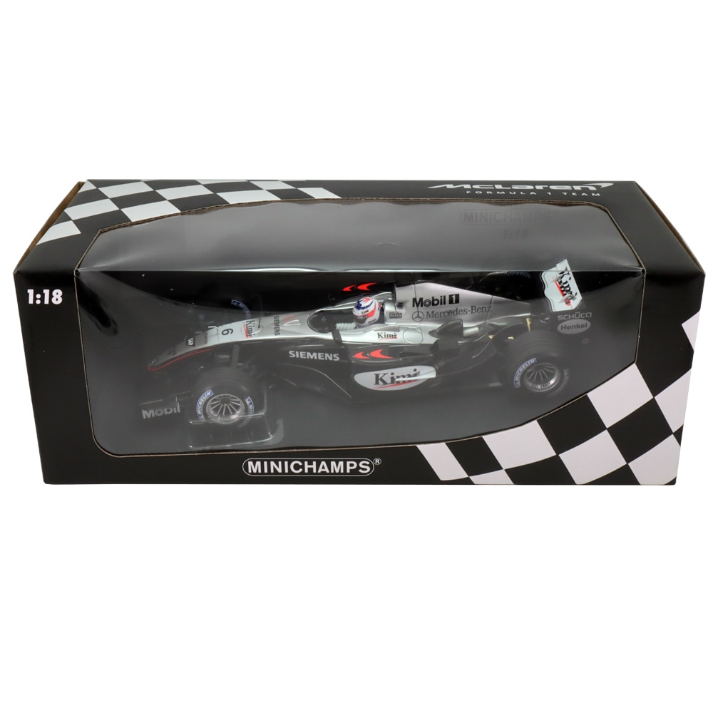 ミニチャンプス 1/18 マクラーレン メルセデス MP4/19 キミ ライコネン 2004年
