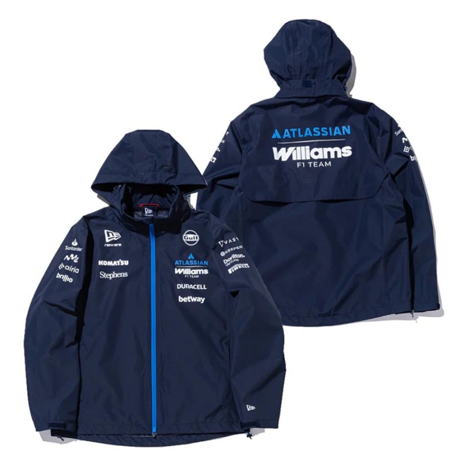 2026 アトラシアン ウィリアムズ レーシング チーム レイン ジャケット ネイビー