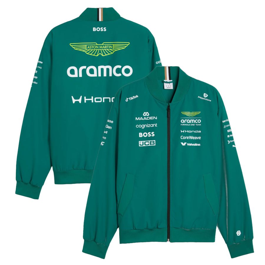 2026 アストンマーティン アラムコ F1 チーム ボンバー ジャケット グリーン