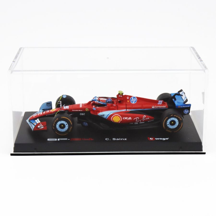 ブラゴ 1/43 ドライバー＆ケース付き 2024年 スクーデリア フェラーリ SF-24 カルロス サインツ マイアミGP仕様