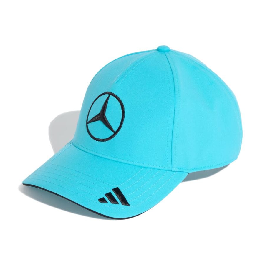 2026 メルセデス AMG ペトロナス F1チーム ジョージ ラッセル ドライバー ベースボール キャップ ライトブルー