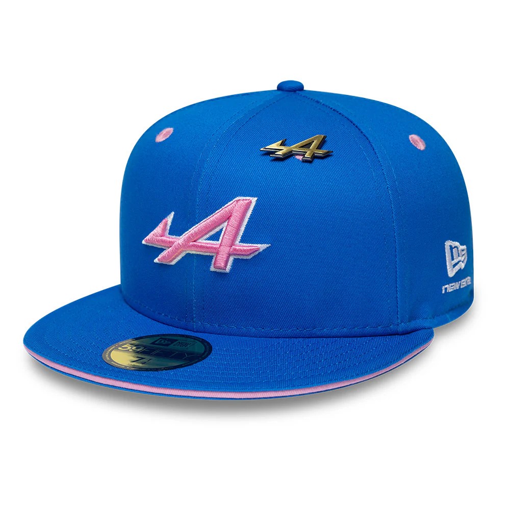 2026 BWT アルピーヌ F1 チーム サマーリーグ ピンバッチ付き 59FIFTY フラット キャップ ブルー 8 (頭回り63.5cm)