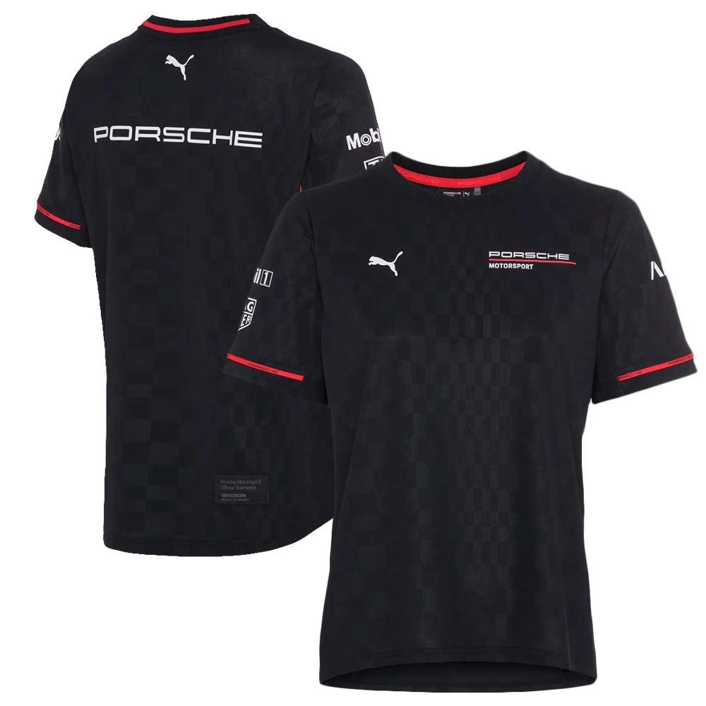 レディース 2026 プーマ ポルシェ モータースポーツ レプリカ Tシャツ ブラック