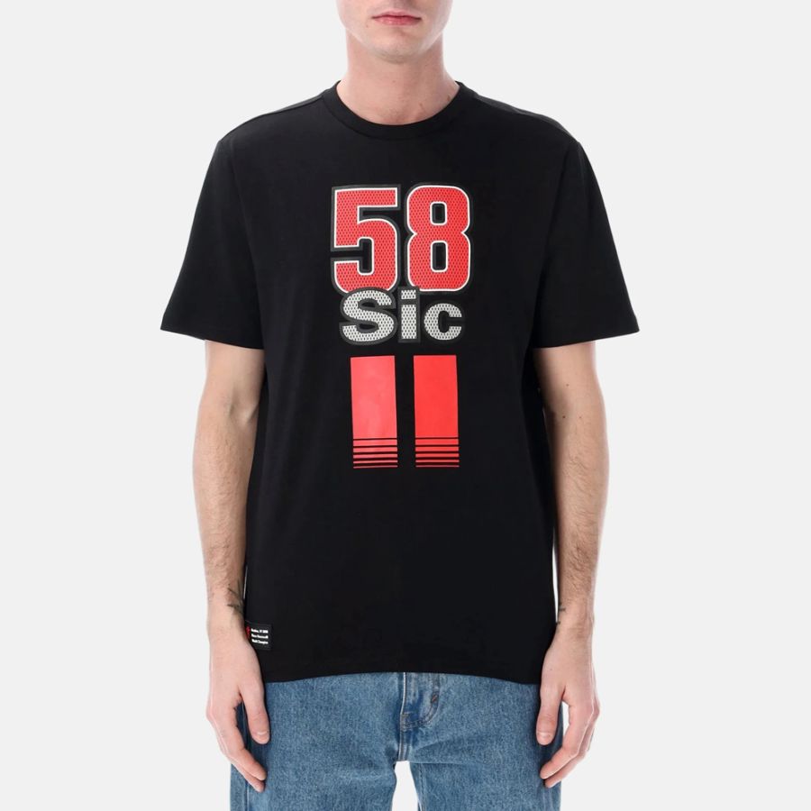 【予約商品 4月下旬頃入荷予定 単体でご注文下さい】2026 マルコ シモンチェリ SuperSic 58 ダブルストライプ Tシャツ ブラック