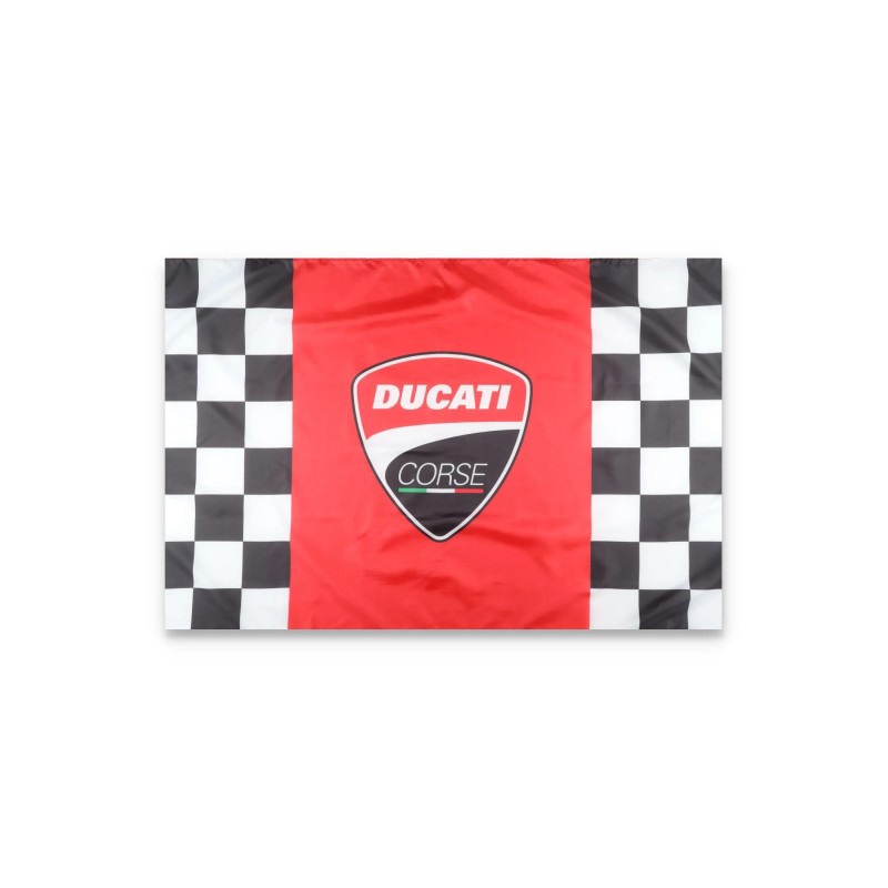 【予約商品 4月下旬頃入荷予定 単体でご注文下さい】2026 ドゥカティ DUCATI CORSE シールド ロゴ チェッカー フラッグ