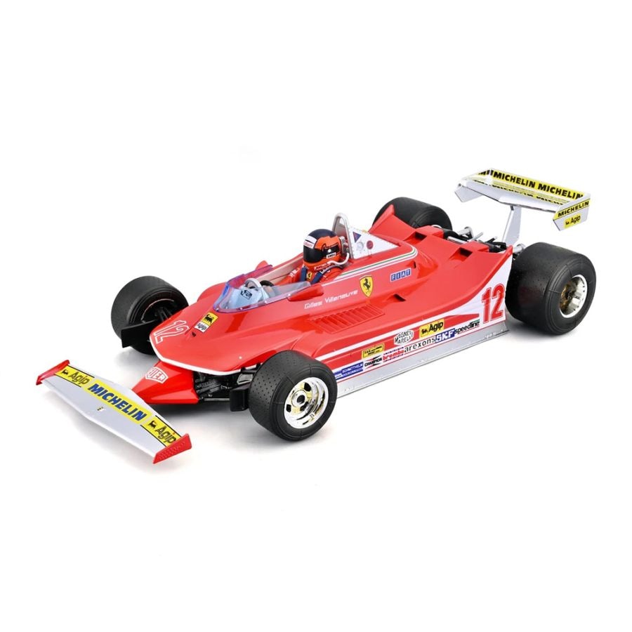 【予約商品 5月下旬頃 入荷予定 単体でご注文下さい】ブラゴ 1/18 フェラーリ 312T4 #12 ジル ヴィルヌーヴ 1979年 F1 南アフリカGP ウィナー 