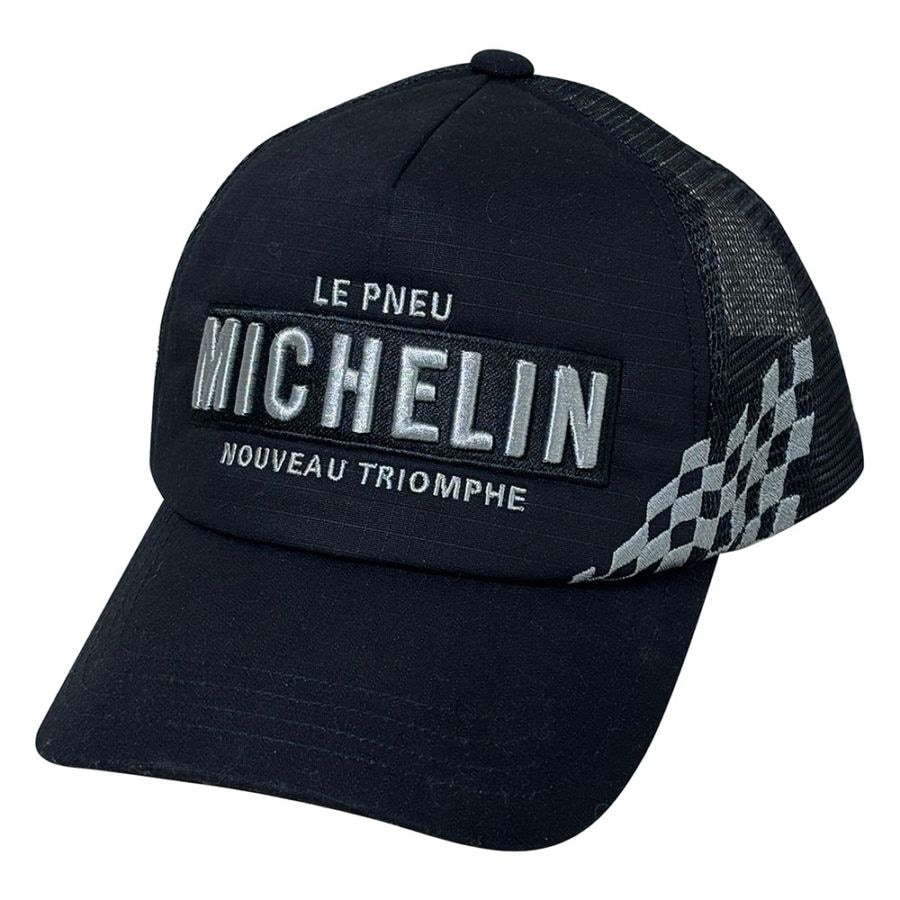 ミシュラン Michelin フラッグ メッシュ ベースボール キャップ ブラック