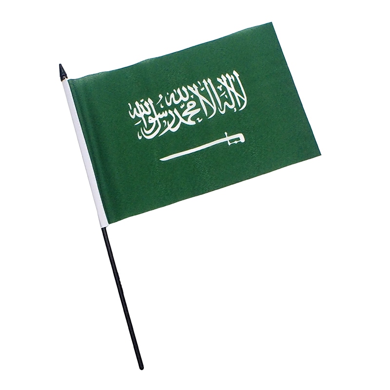 応援用 ハンディーフラッグ サウジアラビア 国旗 15cm×22.5cm