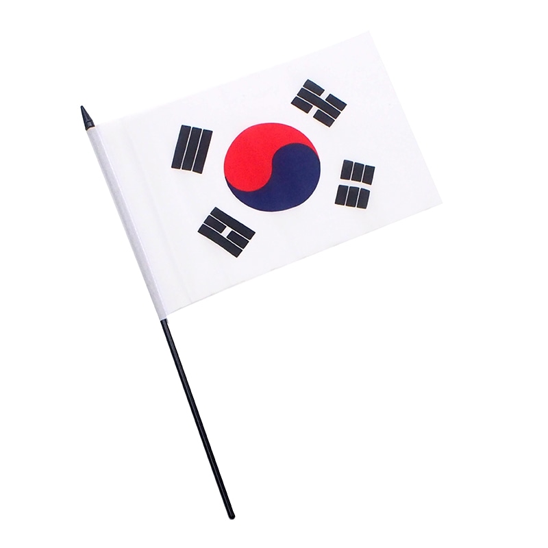 応援用 ハンディーフラッグ 韓国 国旗 15cm×22.5cm