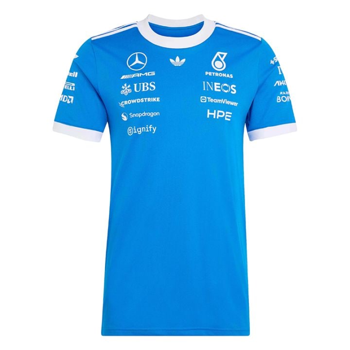 海外流通モデル 2026 メルセデス AMG ペトロナス F1 チーム ブルーワンダー ドライバー Tシャツ