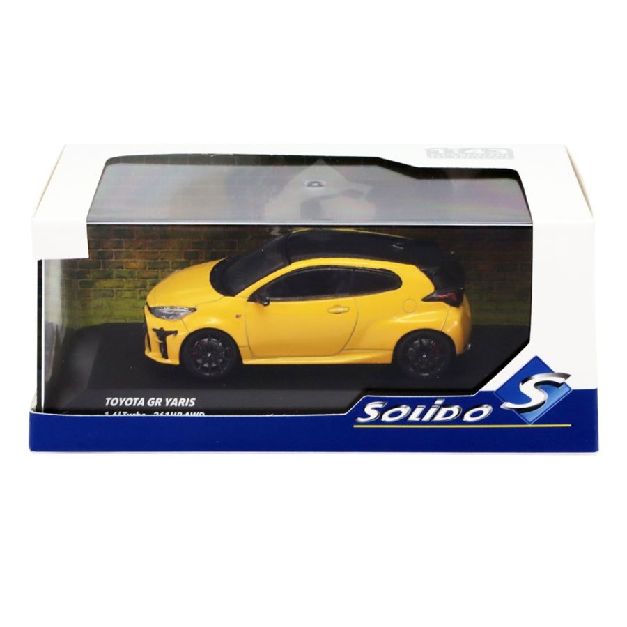 ソリド 1/43 トヨタ GR ヤリス 1.6Lターボ 261HP AWD イエロー