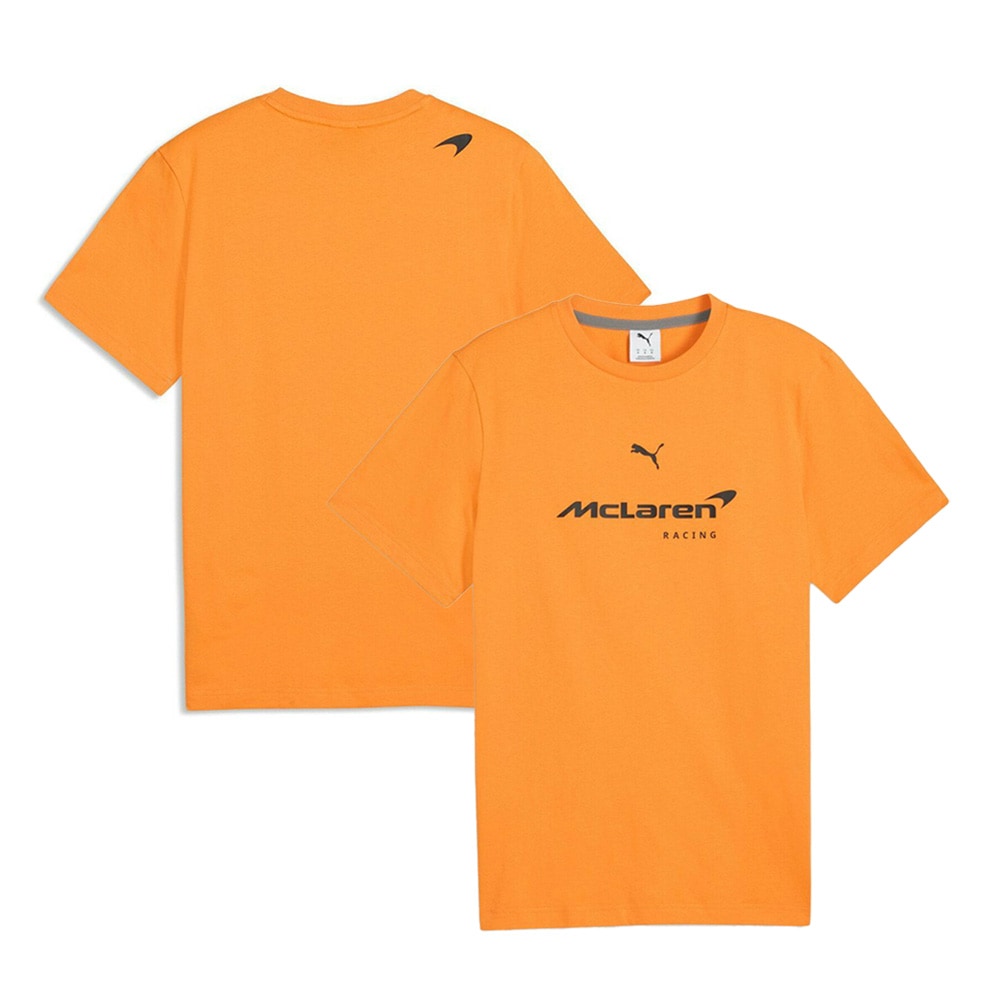 2026 マクラーレン F1 チーム ビッグ ロゴ Tシャツ オレンジ
