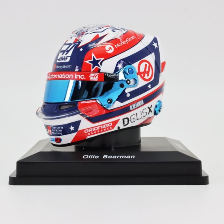 スパーク 1/5 スケール ヘルメット ハース F1 チーム オリバー ベアマン 2025年 US GP仕様