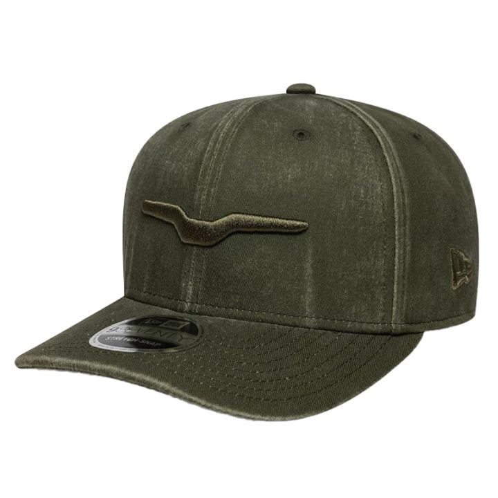 モト グッツィ ロゴ ウォッシュド 9SEVENTY ベースボール キャップ グリーン