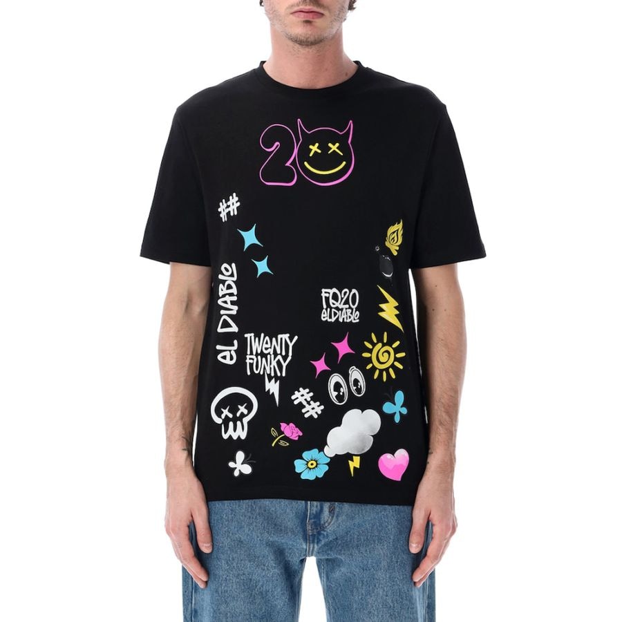 2026 ファビオ クアルタラロ #20 ル・マン Tシャツ ブラック