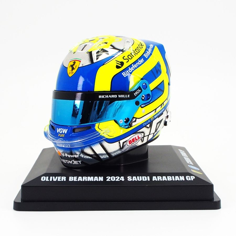 ルックスマート 1/5 ヘルメット スクーデリア フェラーリ オリバー ベアマン 2024年 サウジアラビアGP仕様