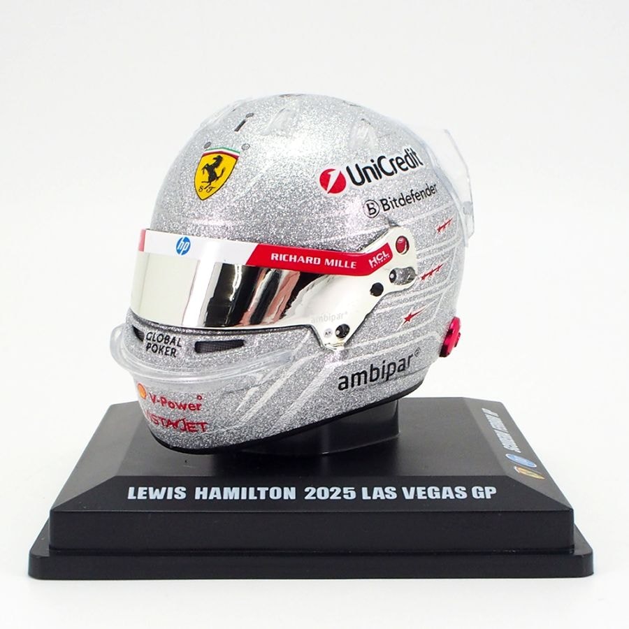 ルックスマート 1/5 ヘルメット スクーデリア フェラーリ ルイス ハミルトン 2025年 ラスベガスGP仕様