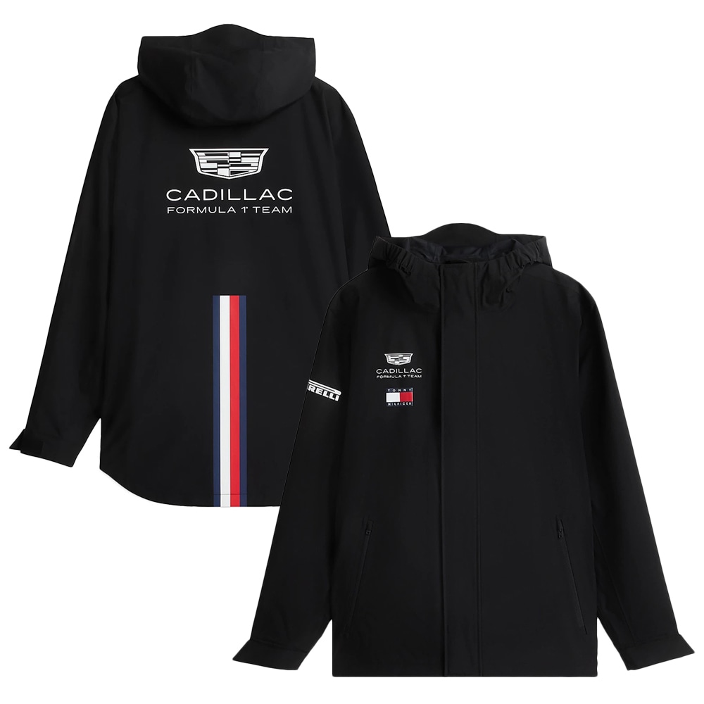2026 キャデラック F1 チーム × トミーヒルフィガー レイン テック ジャケット ブラック