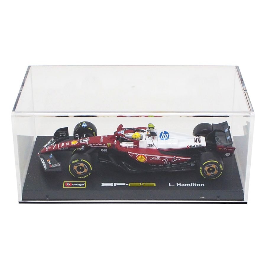 ブラゴ 1/43 ドライバー＆ケース付き スクーデリア フェラーリ SF-25 #44 ルイス ハミルトン 2025年 モンツァ イタリアGP仕様