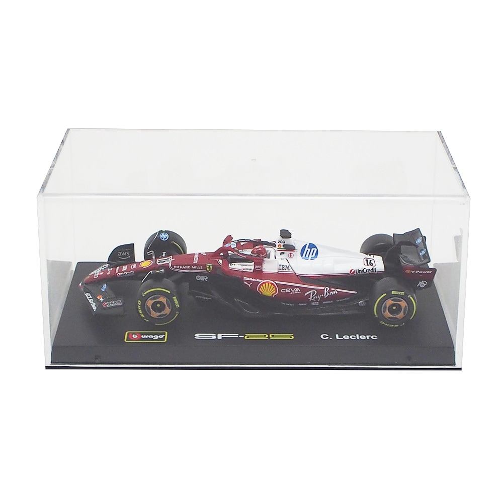 ブラゴ 1/43 ドライバー＆ケース付き スクーデリア フェラーリ SF-25 #16 シャルル ルクレール 2025年 モンツァ イタリアGP仕様