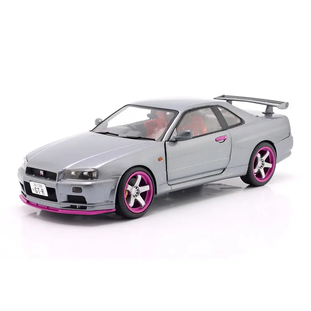 【予約商品 9月下旬頃入荷予定 単体でご注文下さい】ソリド 1/18 日産 スカイライン GT-R（R34）1999年式 グレー