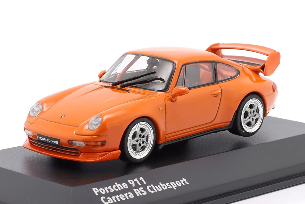【予約商品 9月下旬頃入荷予定 単体でご注文下さい】ソリド 1/43 ポルシェ 911（993）カレラ RS クラブスポーツ 1995年式 オレンジ