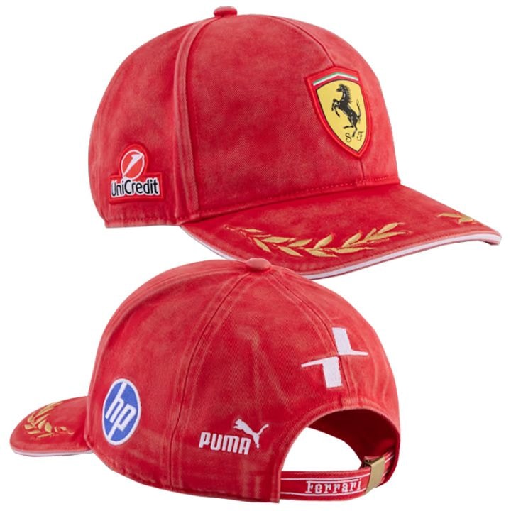 2026 スクーデリア フェラーリ HP チーム シャルル ルクレール モンツァ キャップ レッド