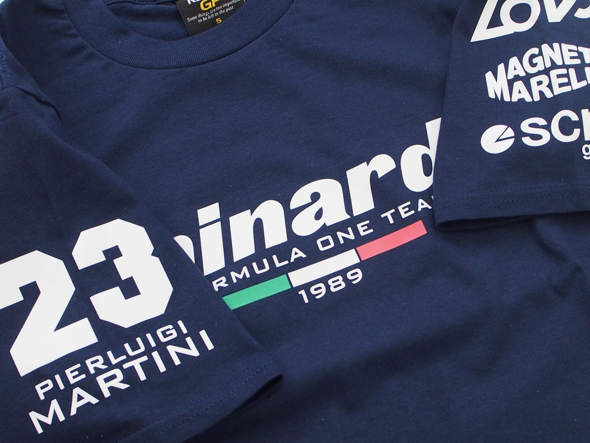 ミナルディ F1 チーム 191 #23 ピエルルイジ マルティニ Tシャツ 