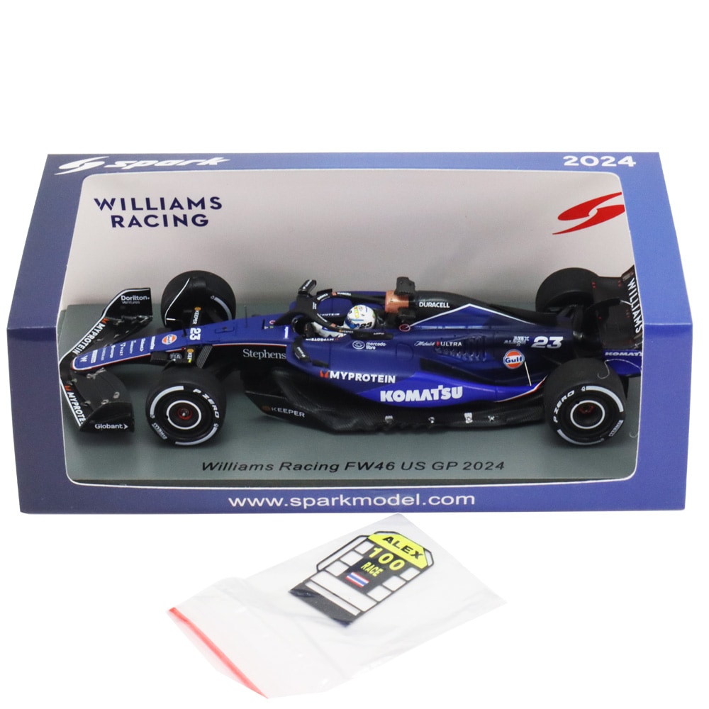 スパーク 1/43 ウィリアムズ FW46アルボン2024モナコ9位 スパーク 1/43 ウィリアムズ FW46 No.23 2024 F1 モナコGP 9位 A