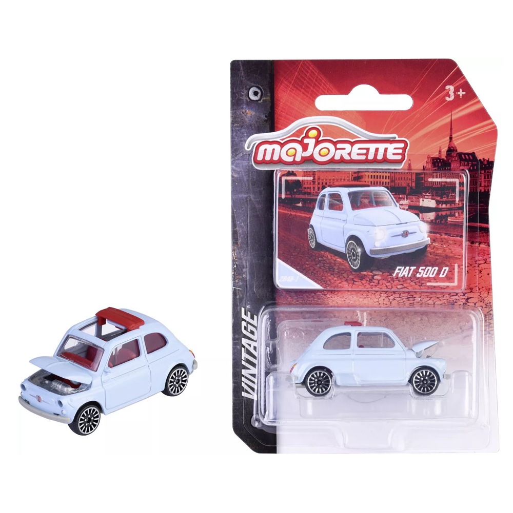 マジョレット 1/64 フィアット 500 D ミニカー コレクターズカード付