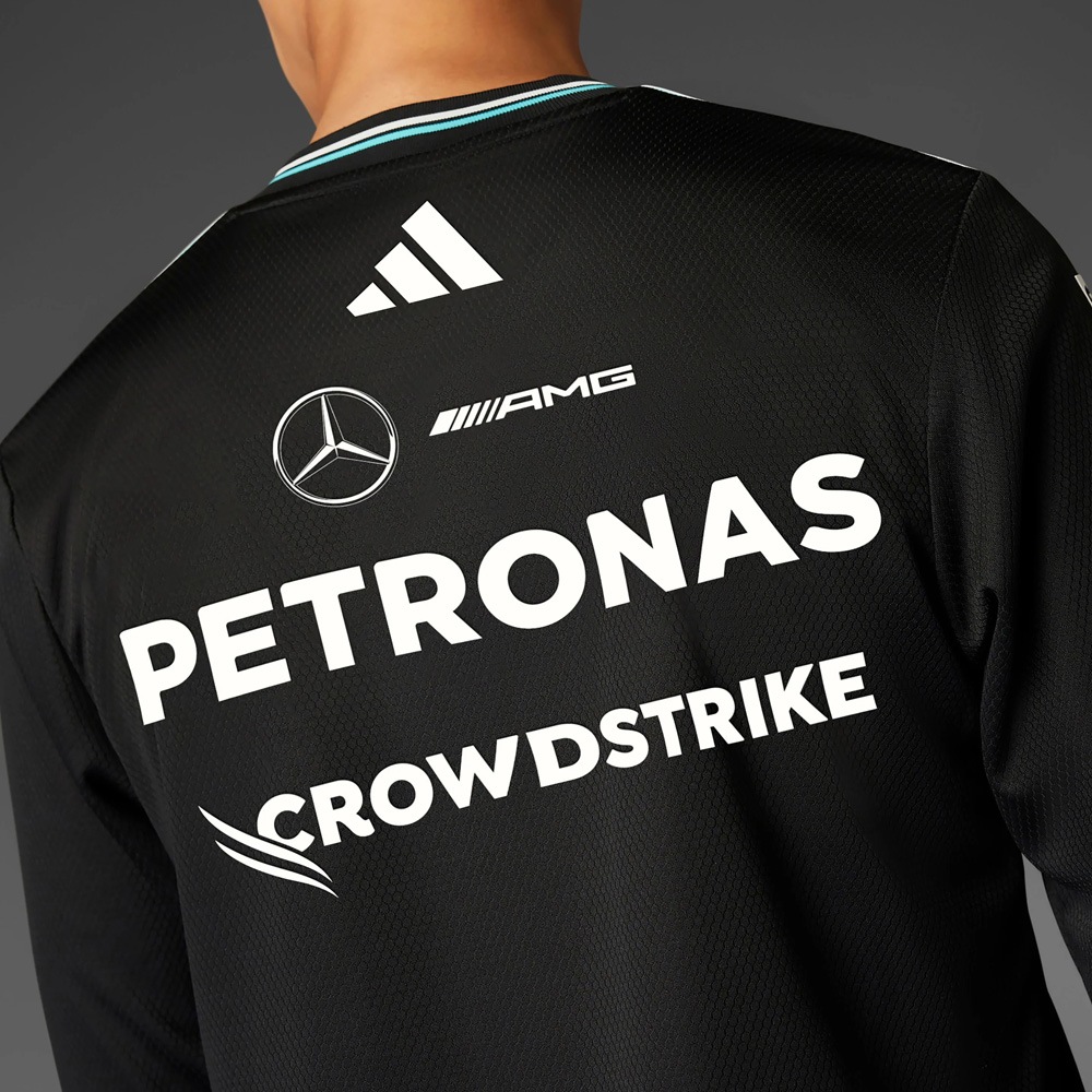 送関込★adidas x メルセデス★F1チーム 長袖ジャージー/ロンT 送関込☆adidas x メルセデス☆F1チーム 長袖ジャージー/ロンT