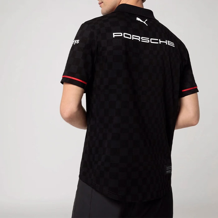 レディース 2024 ポルシェ モータースポーツ レプリカ チーム ポロシャツ ブラック ブラック 黒 PORSCHE 公式 モータースポーツ レース 半袖 imgrc0112130782.jpg