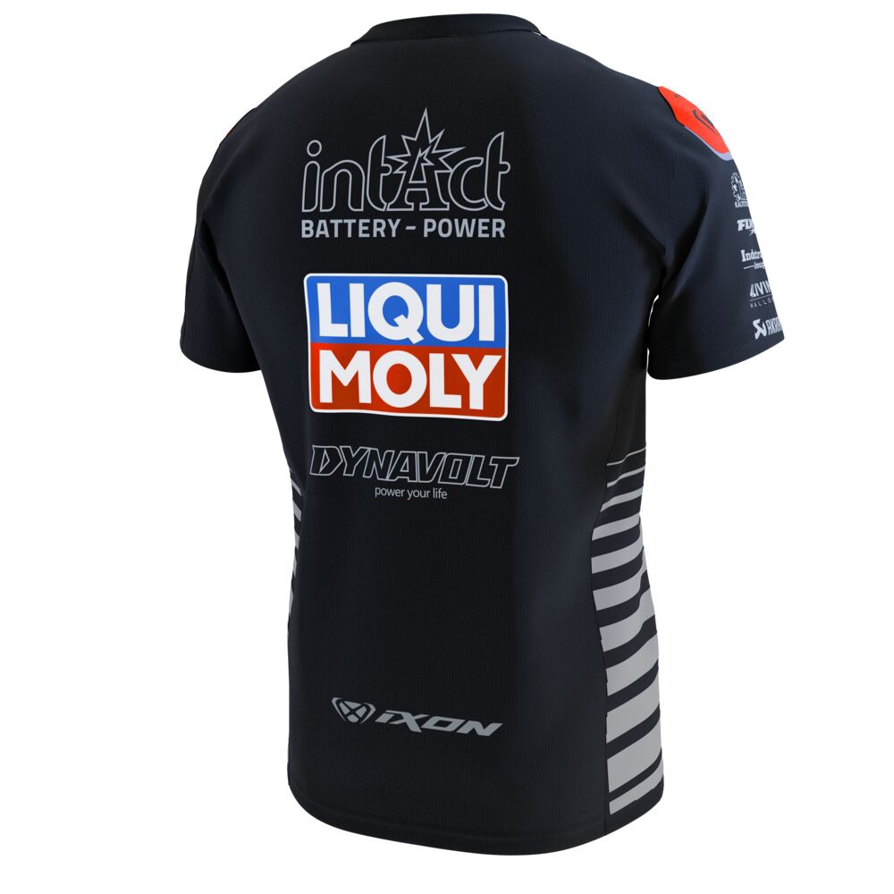 2025 Intact GP moto2 moto3 motoE チーム レプリカ Tシャツ ブラック