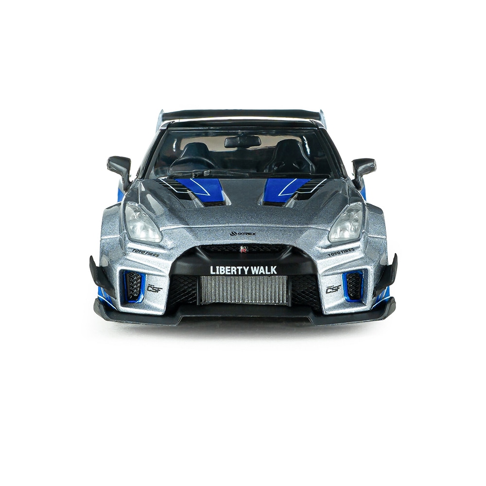 LIBERTY WALK GTR ミニカー シルバー/ブルー オートサロン限定 予約商品 5月中旬頃 入荷予定 単体でご注文下さい】ソリド 1/43 NISSAN