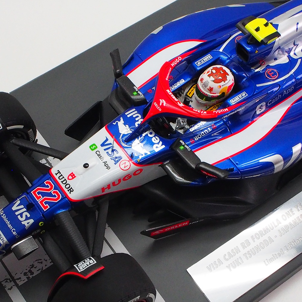 ミニチャンプス 1/18 ビザ キャッシュ RB F1 チーム VCARB 01 角田 裕
