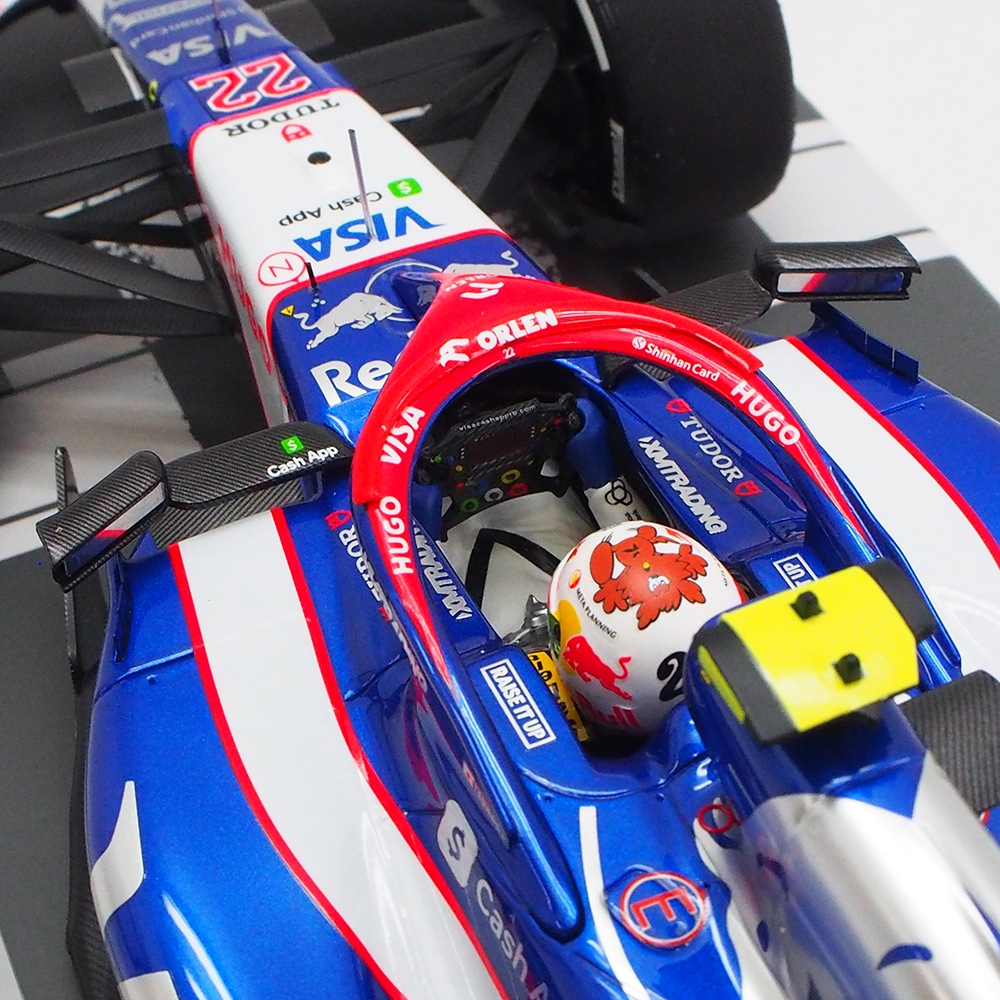 ミニチャンプス 1/18 ビザ キャッシュ RB F1 チーム VCARB 01 角田 裕
